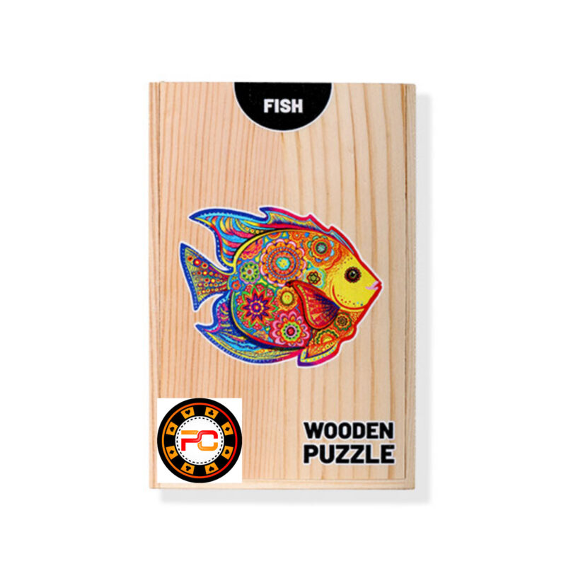 پازل چوبی طرح ماهی